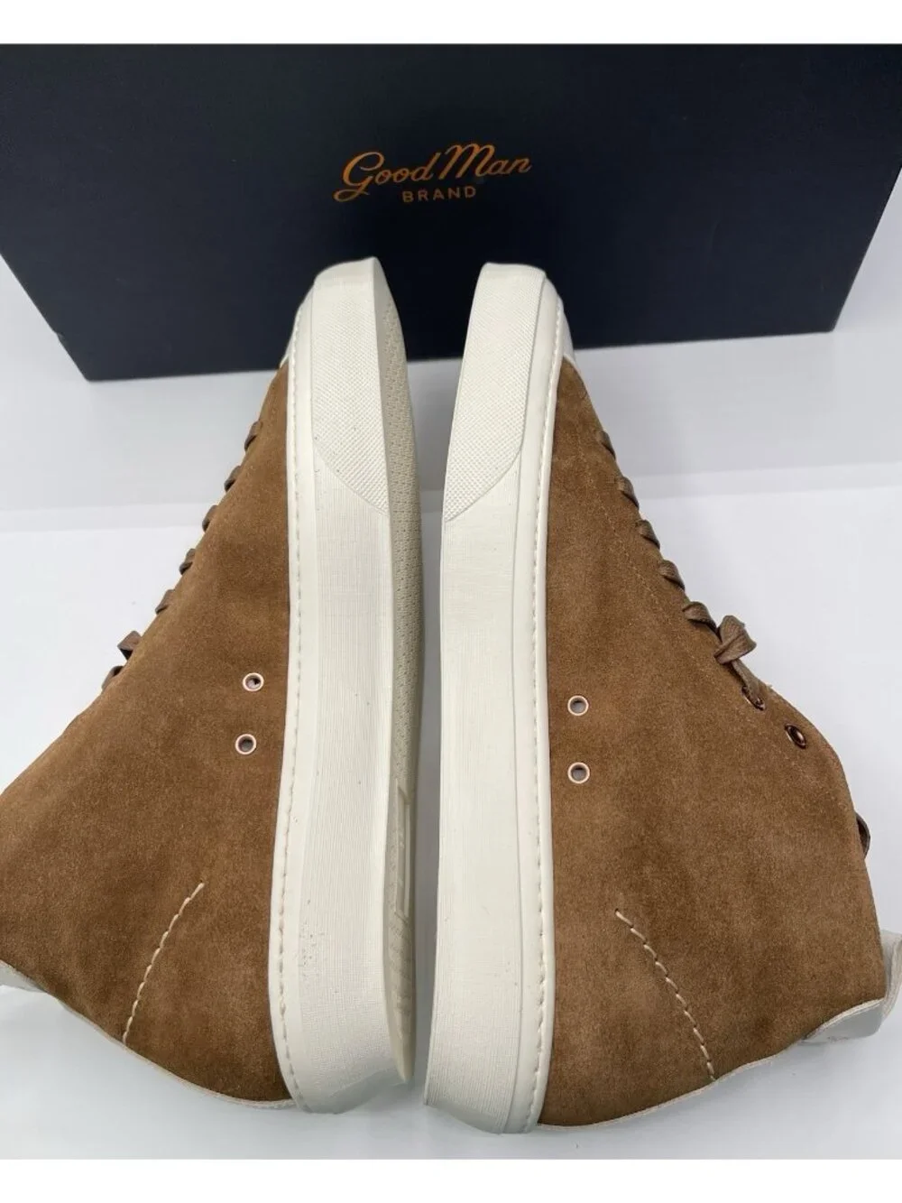 Good Man Brand Legacy‎ Hi-Top Brown Suede  Leather Sneakers Men’s Size 9.5